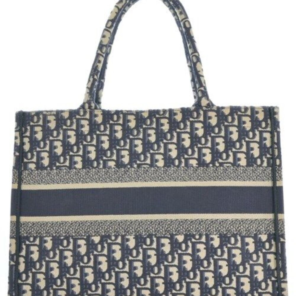 ★SOLD★ Dior Tote Beige Navy Blue - Picture 2 of 13